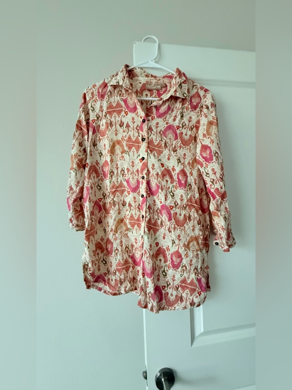 LSA Multicolor Pink and Orange Printed Top